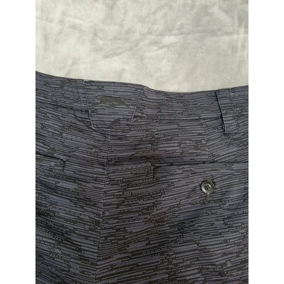Mens Slazenger Golf Pants Black Gray‎ Flat Front Size 32 x 32 Pants EUC - Picture 7 of 7